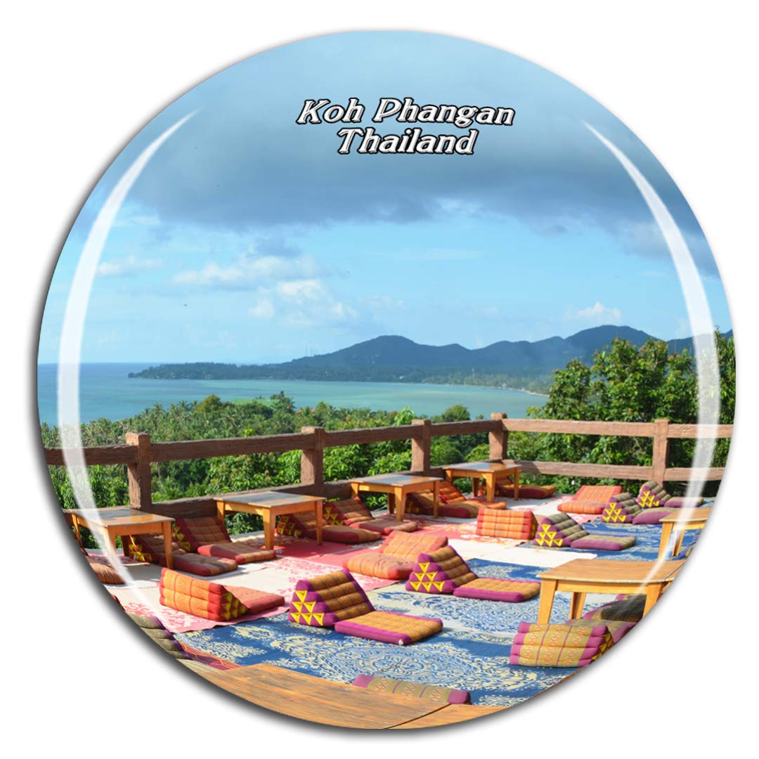 Weekino Thailand Koh Phangan Fridge Magnet 3D Crystal Glass Tourist City Travel Souvenir Collection Gift Strong Refrigerator Sticker