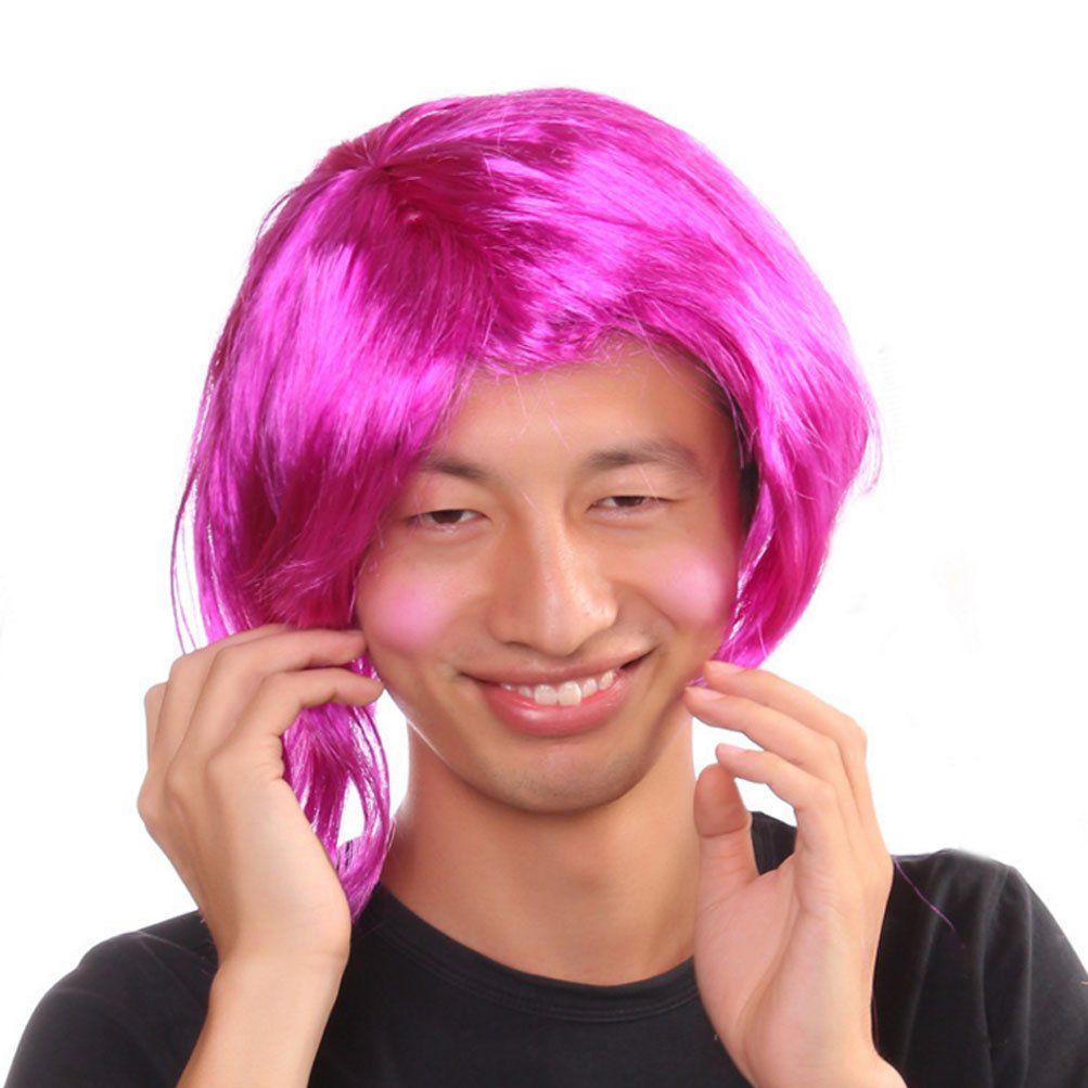 Amazon.co.jp: My Wink ピンク 短髪 ストレート コスプレ 舞踏会