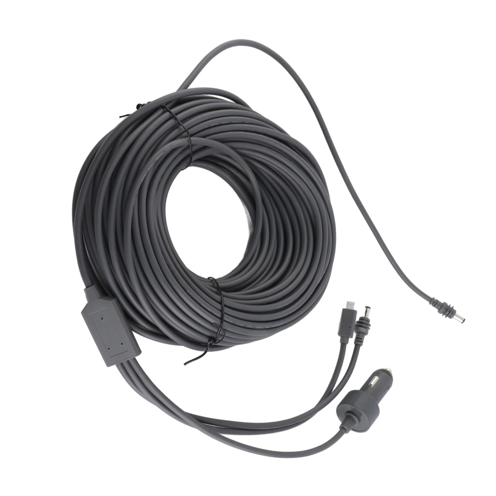 Cavo Adattatore CC Durevole 3 in 1 con Porta per Caricabatteria da Auto, Flessibile e Portatile per Mini Dispositivo Satellitare (#4)