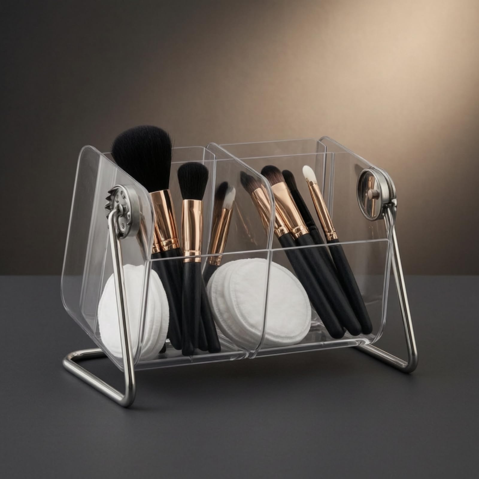 2 Piezas Organizador Acrílico Multifuncional Organizador Maquillaje Resisn para Tocador