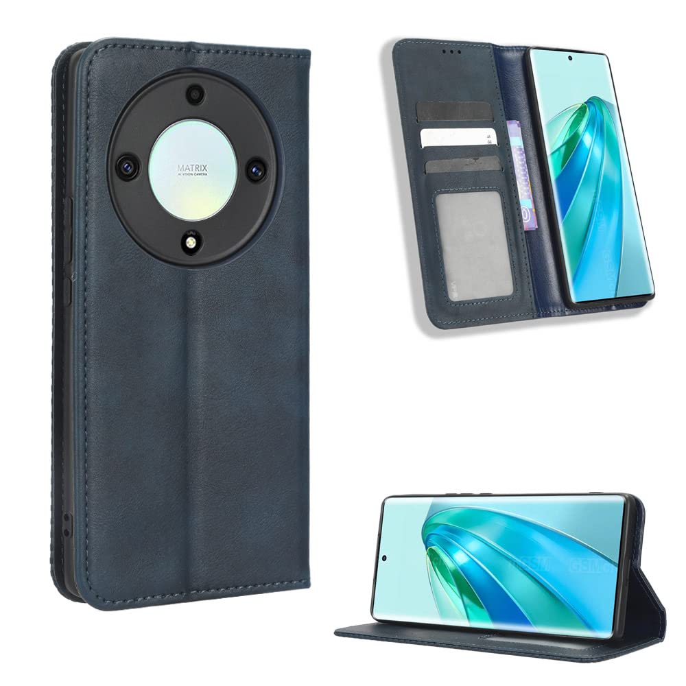 Custodia In Pelle HAOYE Con Portafoglio Per Honor Magic 5 Lite 5G/X9a – Nera, Con Supporto E Magnetica