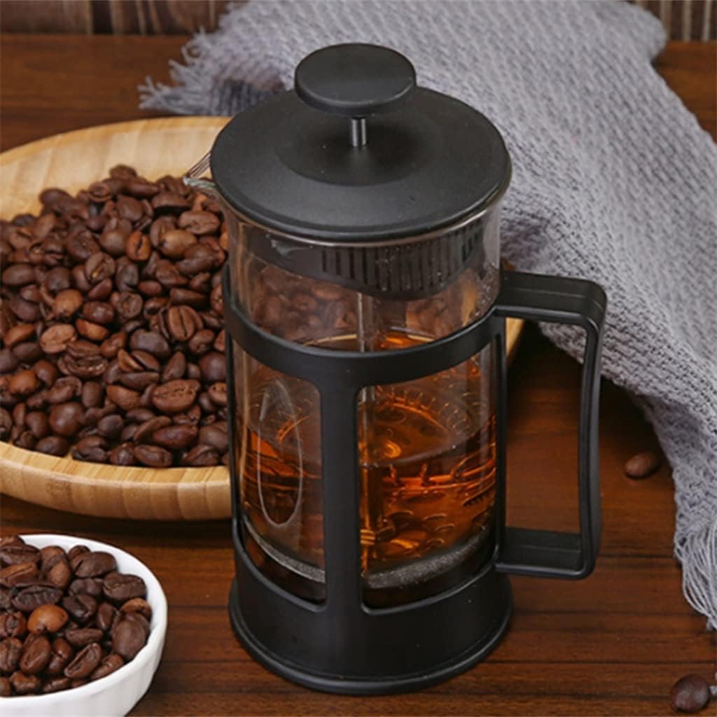 350ML French Press Coffee/Tea Brewer Pot Maker Kettle Heat-resistant Stainless Steel Glass Plunger Coffee