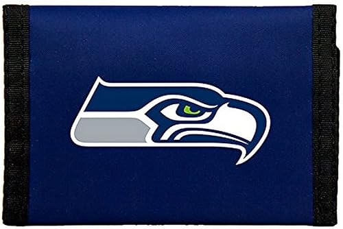Miniatura 3 de Rico Industries NFL Football - Cartera de nailon de tres pliegues