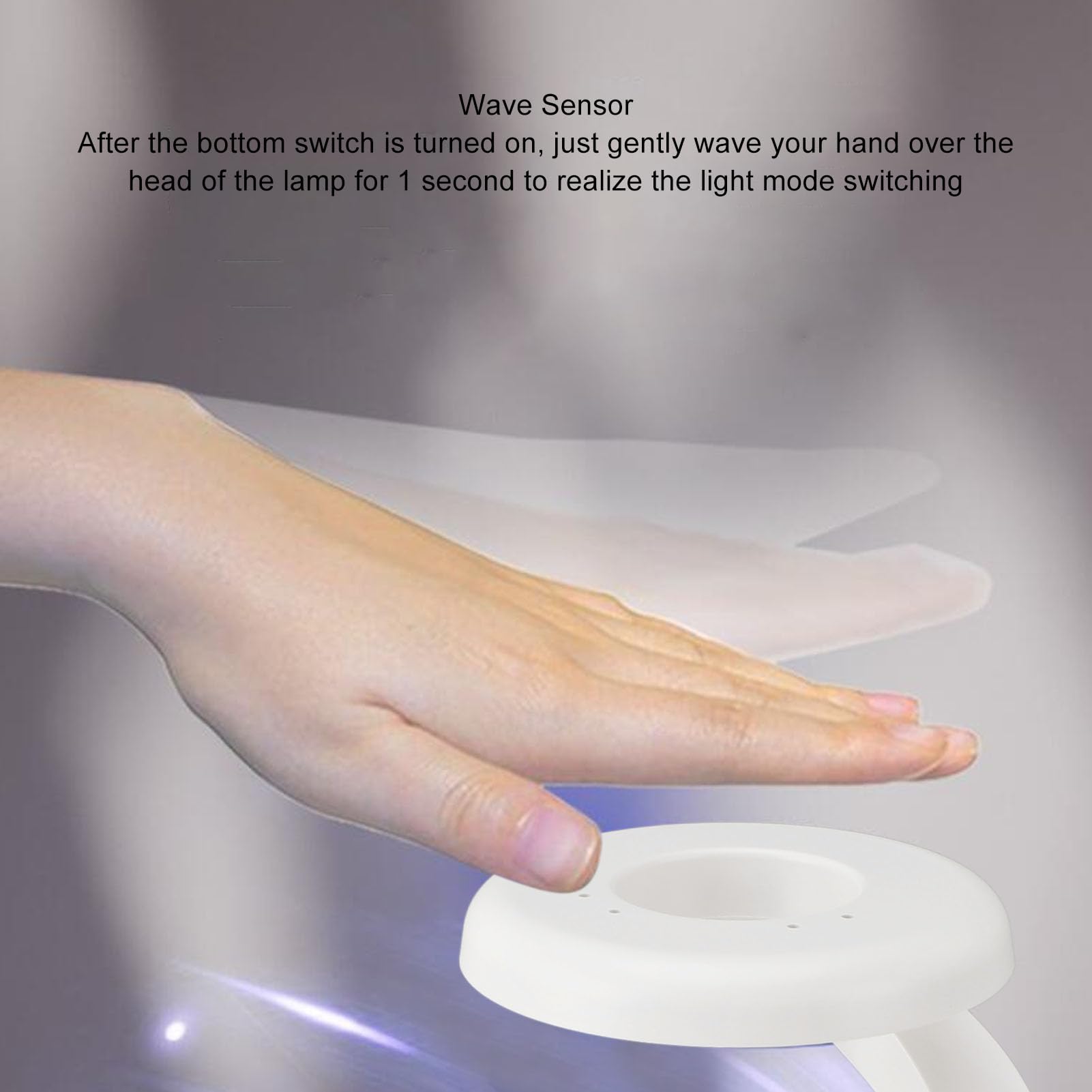 Lampada da comodino moderna a spirale Lampada da tavolo a LED con ricarica wireless innovativa a levitazione visiva 3D per camera da letto, soggiorno, ufficio