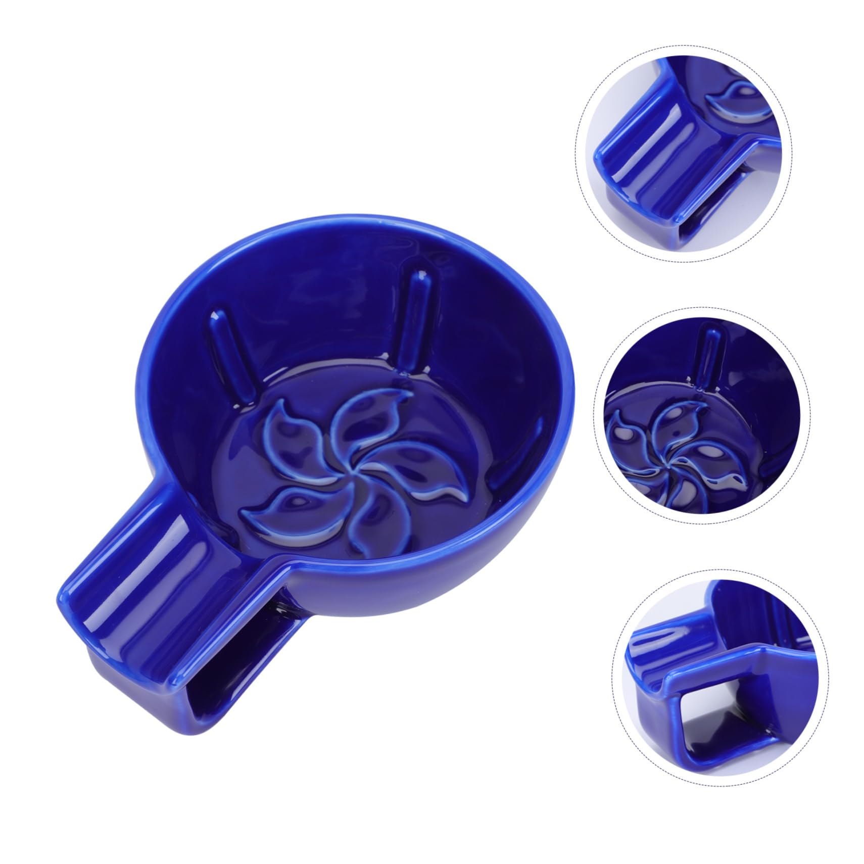 Ciotola da Barba in Ceramica Blu, Alta Capacità per Schiuma da Barba Densa, Ciotola per Rasatura Uomo, Accessorio per Cura Personale Quotidiana