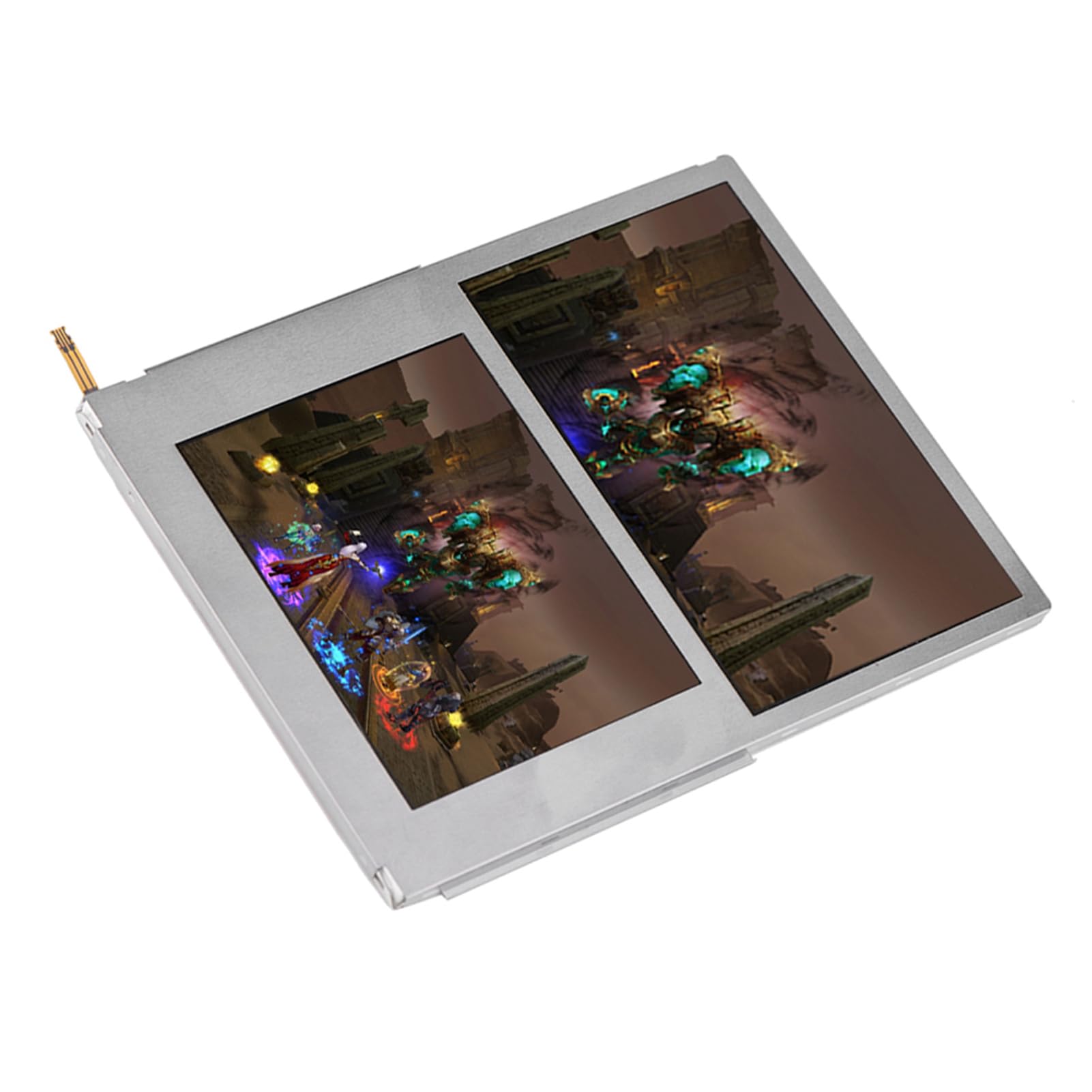 PUSOKEI Schermo LCD Compatibile con 2DS, Display HD Superiore e Inferiore di Ricambio Schermo sostitutivo 2DS, Resistente all'Usura e alla Pressione, Accessori di Gioco