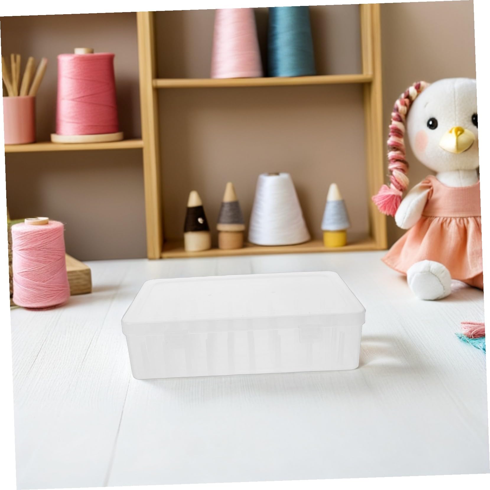 ORFOFE 3 piezas Caja Organizadora de Hilos de Coser Multifuncional Almacenamiento Compacto para y Suministros para Proyectos DIY y Costura Casa