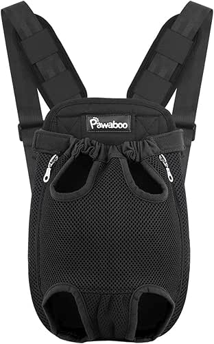 Pawaboo Pet Carrier Backpack, Adjustable Pet Front Cat Dog Carrier