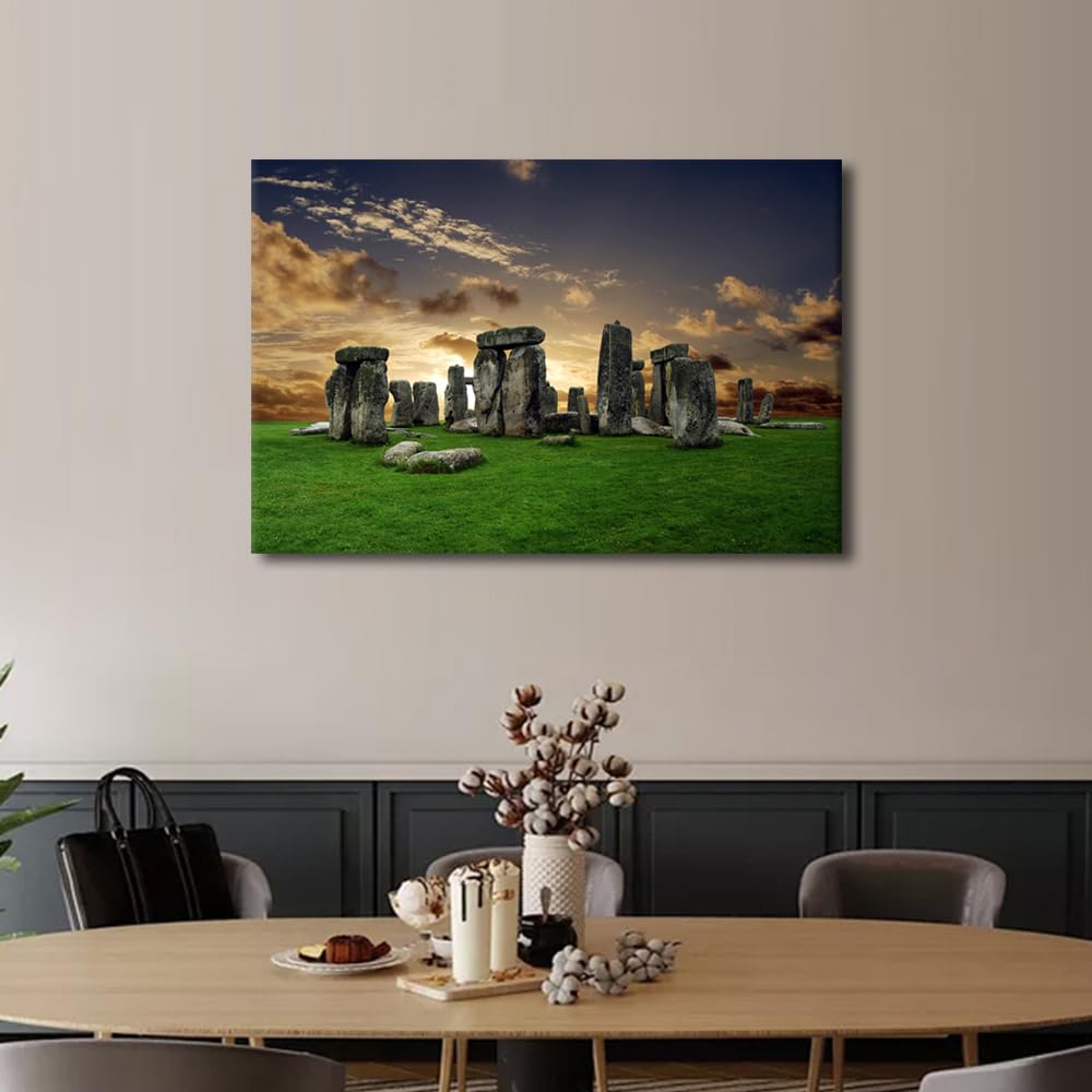 1 Pieces Landscape Wall Art Stonehenge - Image 3