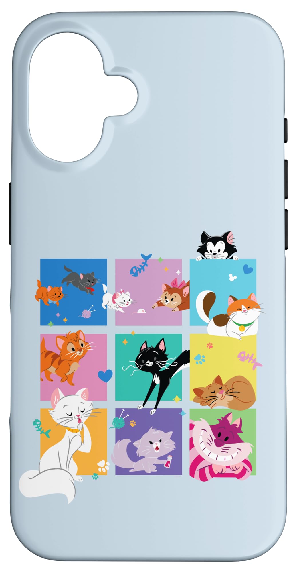 Disney Cats Figaro and Friends Stylized Animated Pets Case for iPhone 16