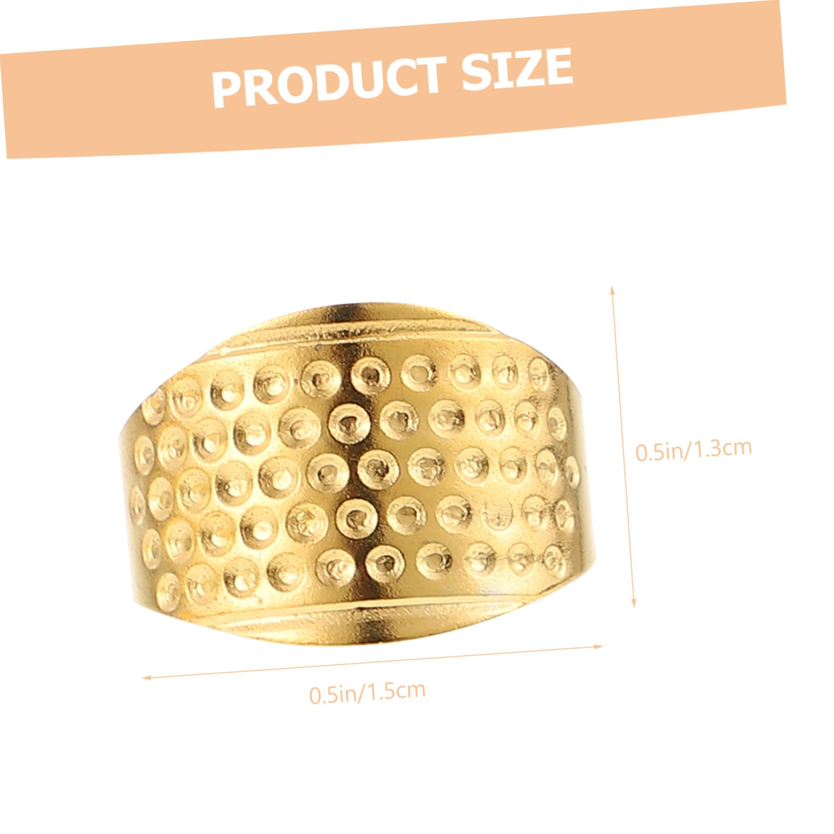 Uonlytech 15pcs Embroidery Thimble Set Hand Quilting Thumb Protectors Metal Sewing Protectors DIY Quilting Tool