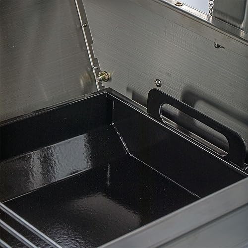 Miniatura 9 de TITAN GREAT OUTDOORS Parrilla asadora de acero inoxidable de 25 W clasificada 125 libras asador para barbacoa