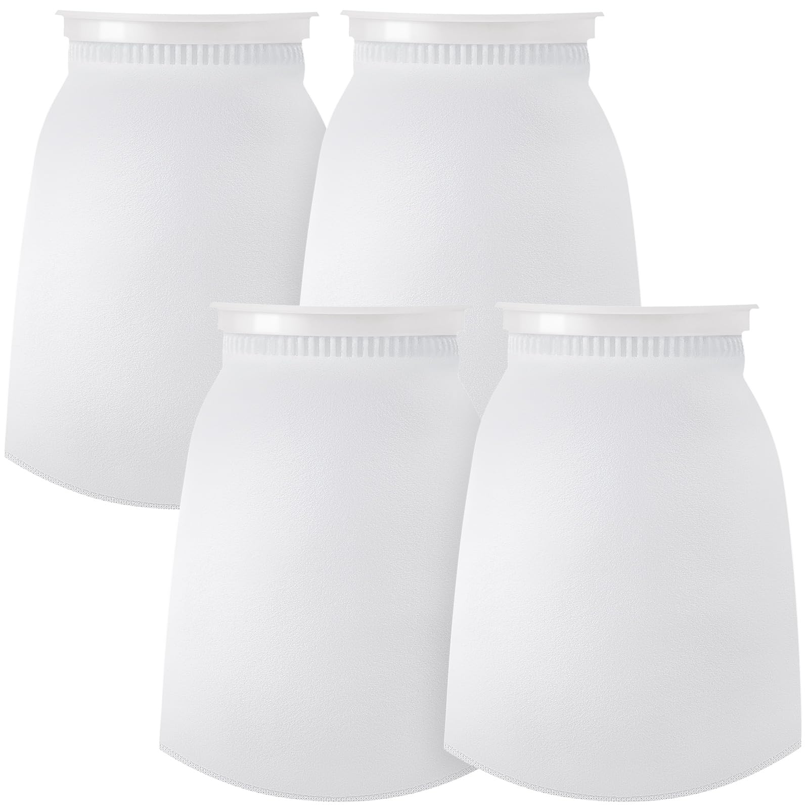 Tudomro 8 Pcs 7 Inch Ring Filter Socks Aquarium Filter Bags Micro Fish Tank Aquarium Socks for Fish Tank Freshwater Saltwater Aquariums, 7 Inch Ring Diameter by 12 in Long