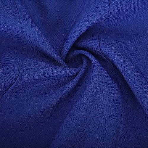 Women's Casual Work Office Blazer Double Notch Lapel Sharp Shoulder Pad Single Tunic Button Peplum Comfy Suit Jacket3