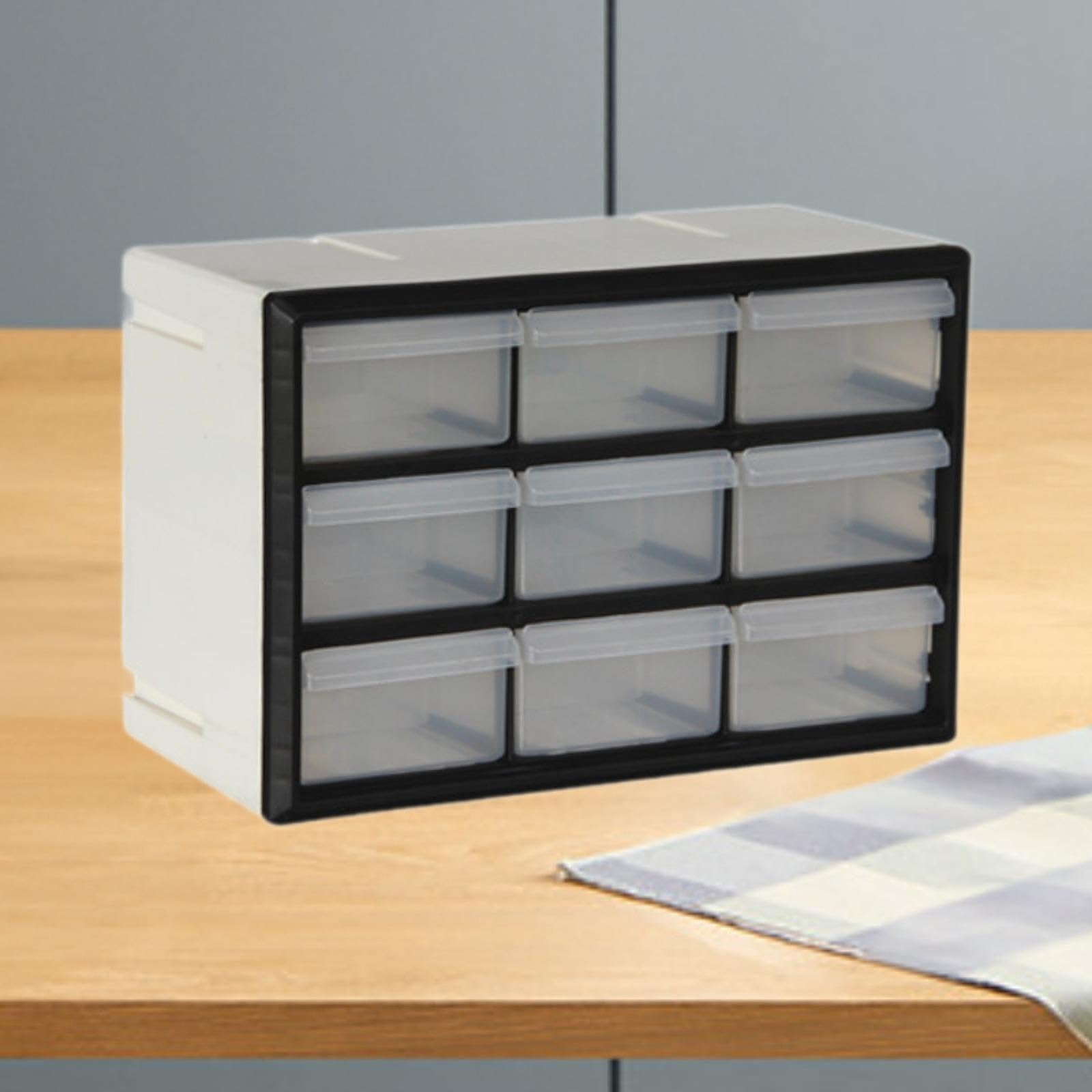 Organizzatore salvaspazio per cassetti e,Bianco,9 cassetti | efficiente di piccoli oggetti in bagno, che consente di risparmiare spazio e di mantenere puliti utensili e accessori, facili