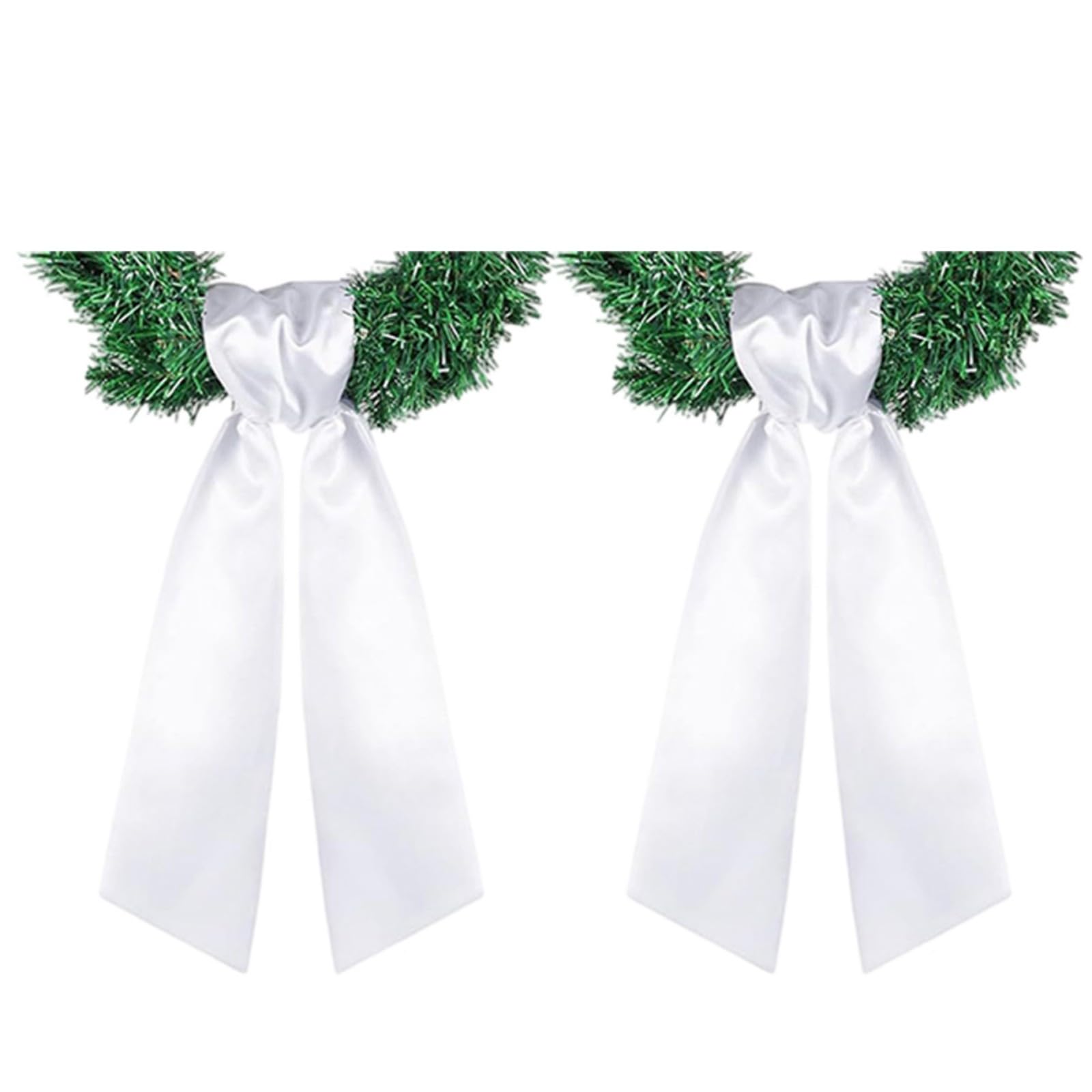 JAMIEKA Wreath Sash for Front Door 122cm Long Polyester Wreath Ribbon Decoration for Front Door Christmas Wedding Decoration