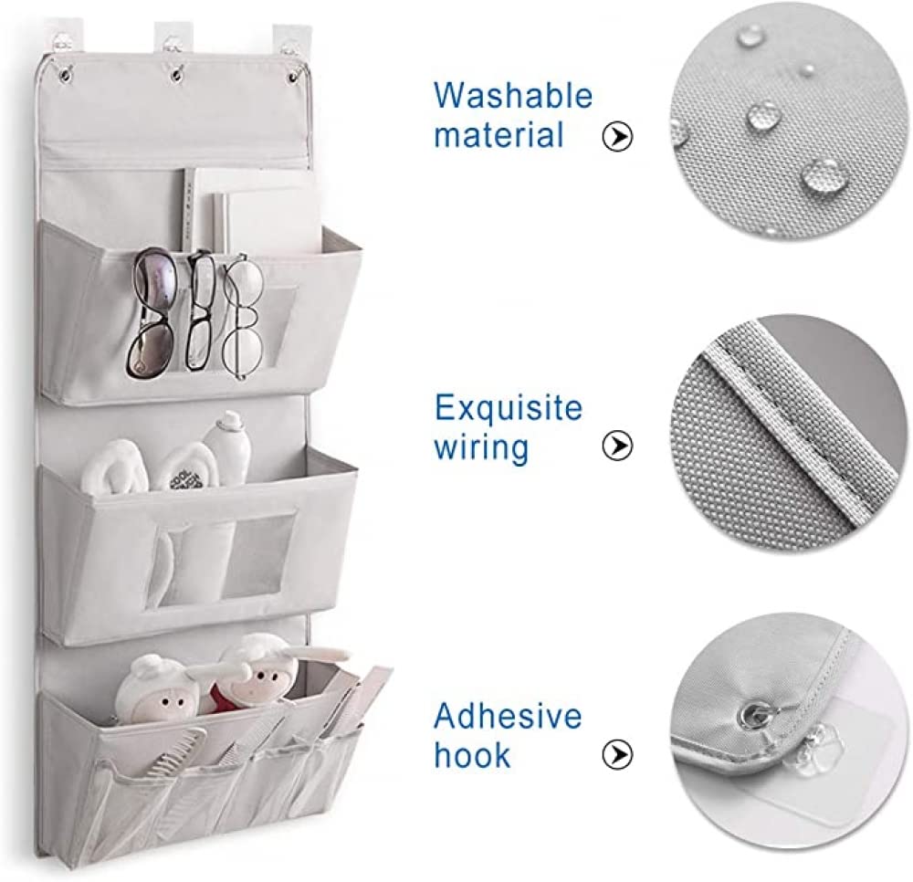 YXSH Organizer da Appendere Borsa Portaoggetti con Tasche Porta Muro Organizzatore Pratico Portaoggetti in Stoffa per Casa Ufficio