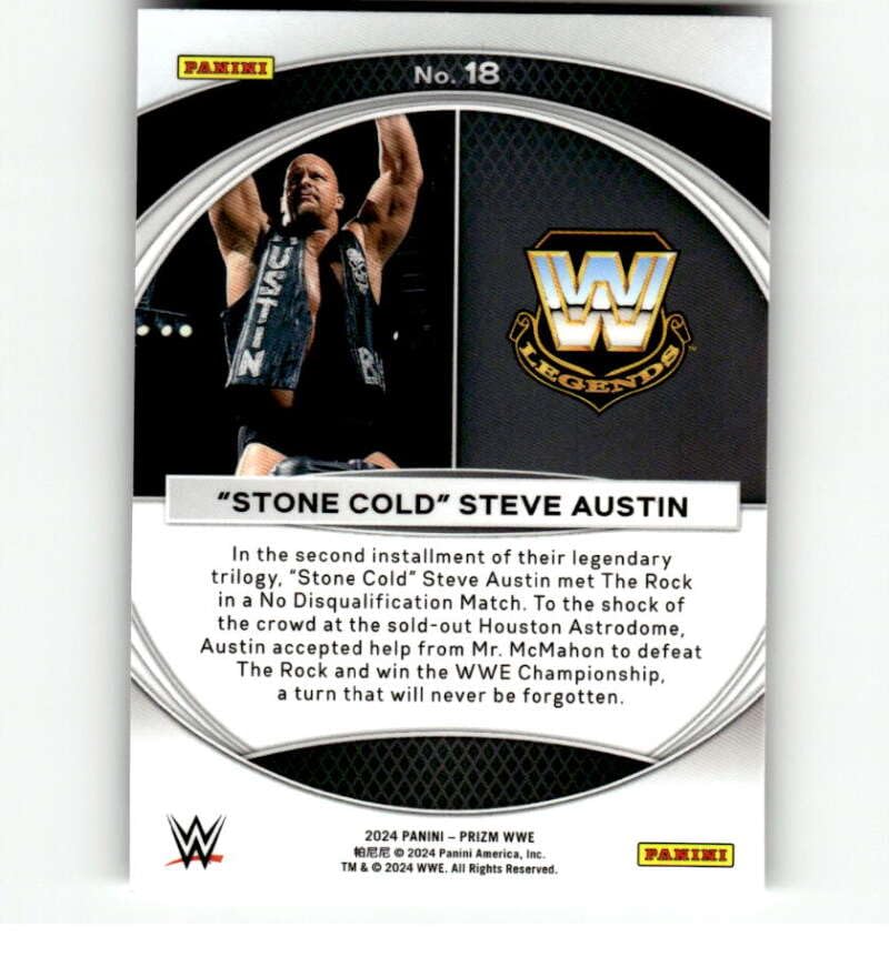 Amazon.com: 2024 Panini Prizm WWE WrestleMania Moments #18 