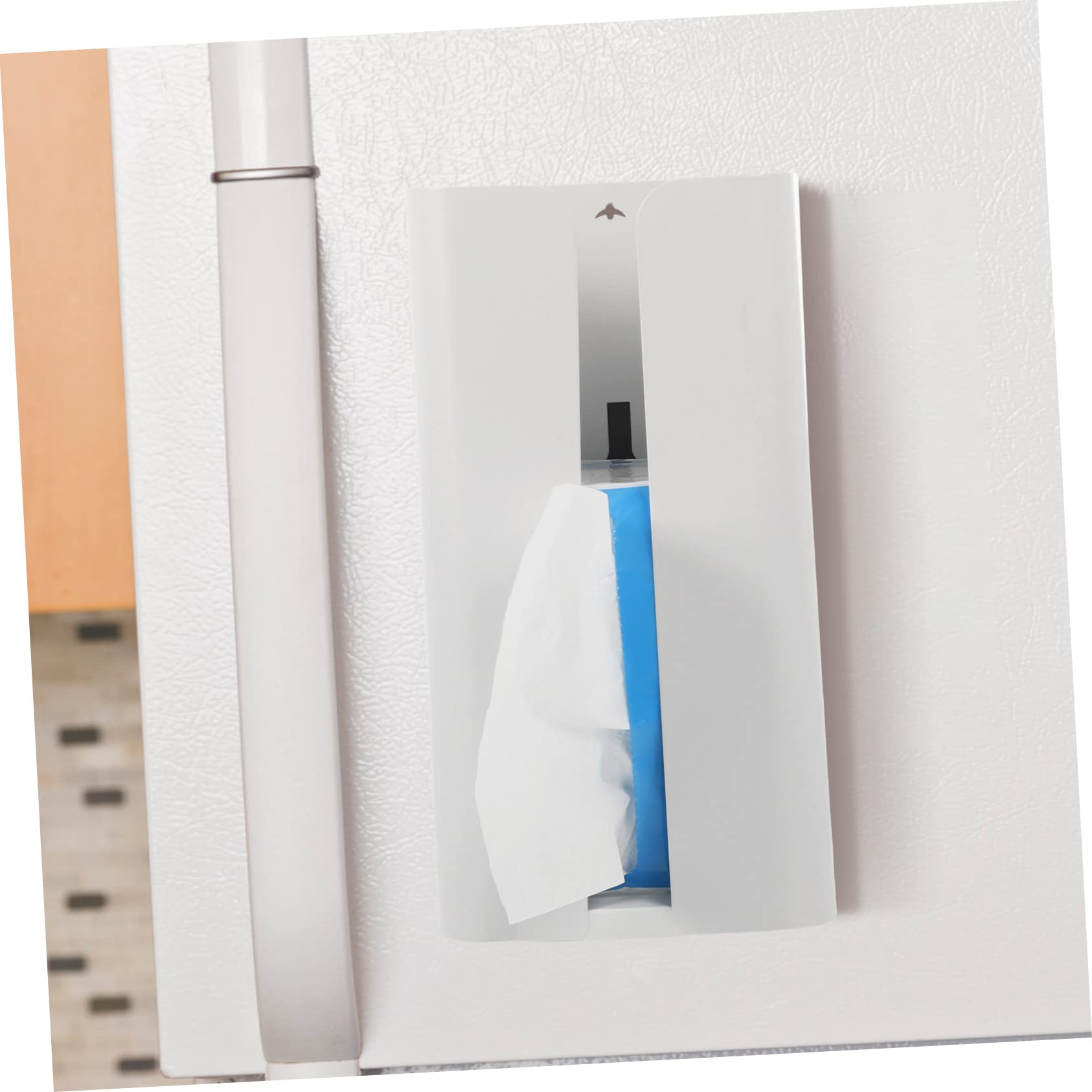 Distributeur Blanc au Acier Magnétique Mouchoirs Carbone