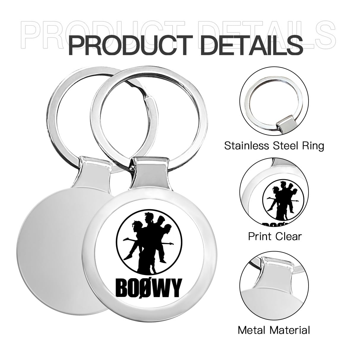 BOOWY　キーホルダー(希少) Amazon.co.jp: キーホルダー ボウイ Boowy Boøwy グッズ キーリング