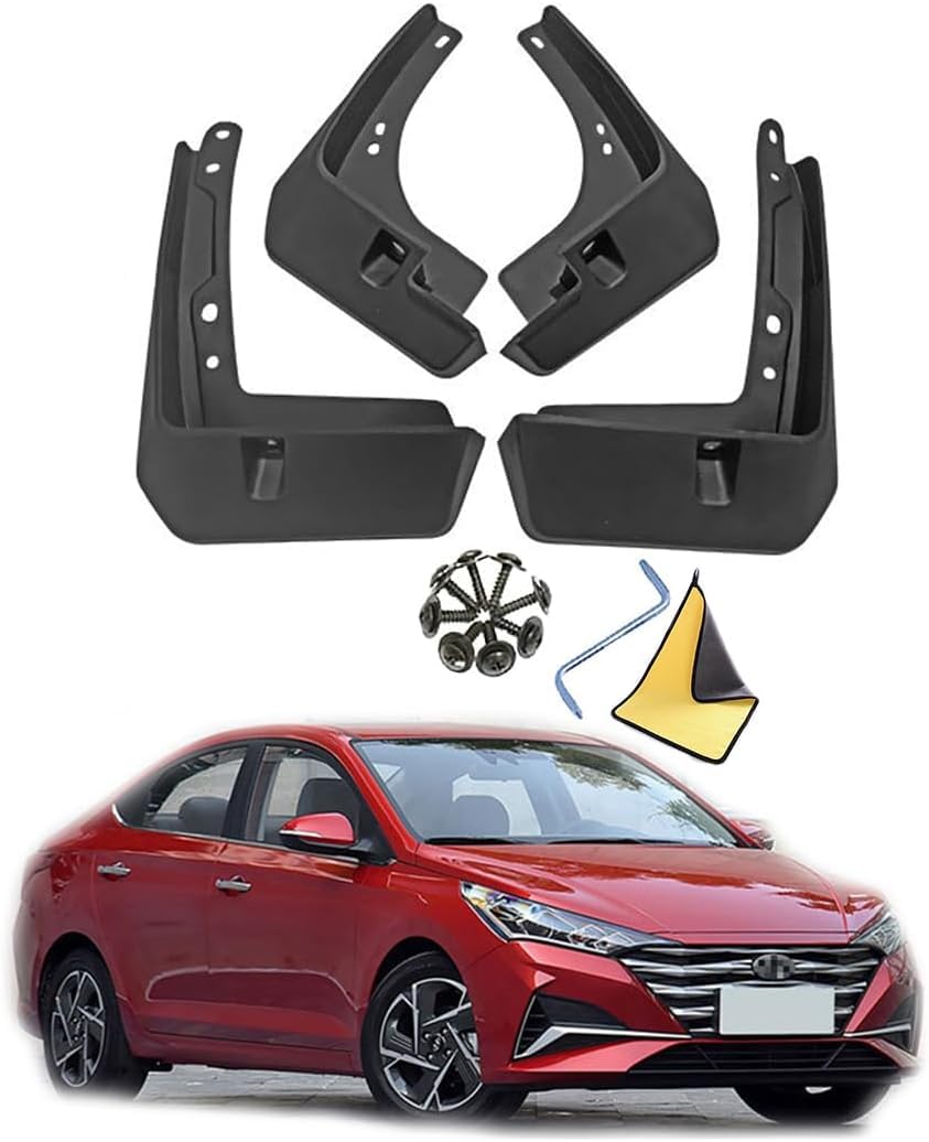 PLKASHUC Mud Flaps Car Mudguards for Hyundai Accent 2016-2022.