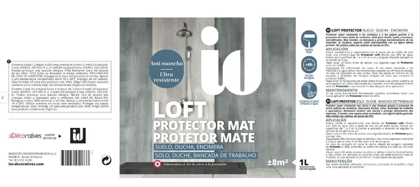 Protector Loft suelo, ducha, encimera -1 litro-