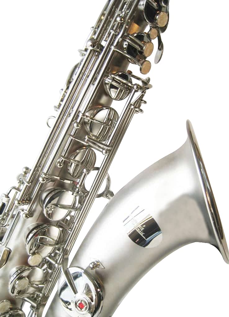 Original SYMPHONIE WESTERWALD Design Tenorsaxophon Tenor Saxophon, Matt Nickel, inkl. Luxus-Hartschalenkoffer und Zubehör, Neu