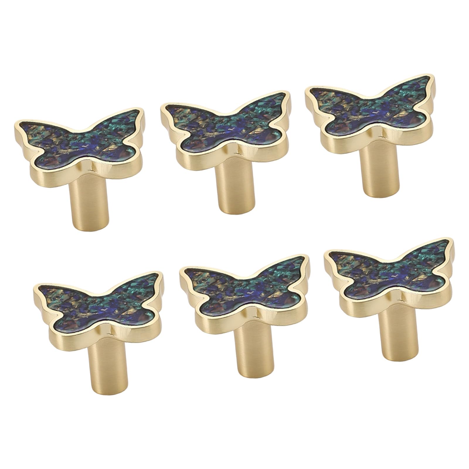 Pangboer Watercolor Shell Unique Drawer Pulls Dressers Knob Cupboard Handle Modern Furniture Handle Shell Butterfly Bedside Cabinet Pull Furniture Handles And Knob For Dressers Modern