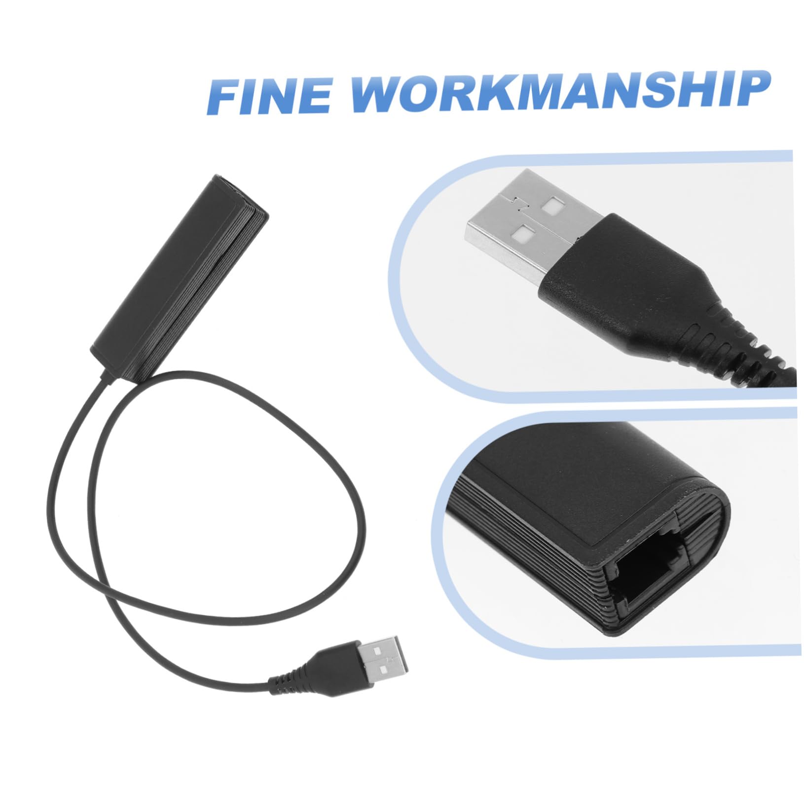 Artibetter 3stücke USB USB Adapterkabel Für Headsets Kompatibel Mit Laptops Und Pcs Hochwertige Verarbeitung Für Homeoffice-nutzung Praktisches Laptop-zubehör Für Telefon-headsets