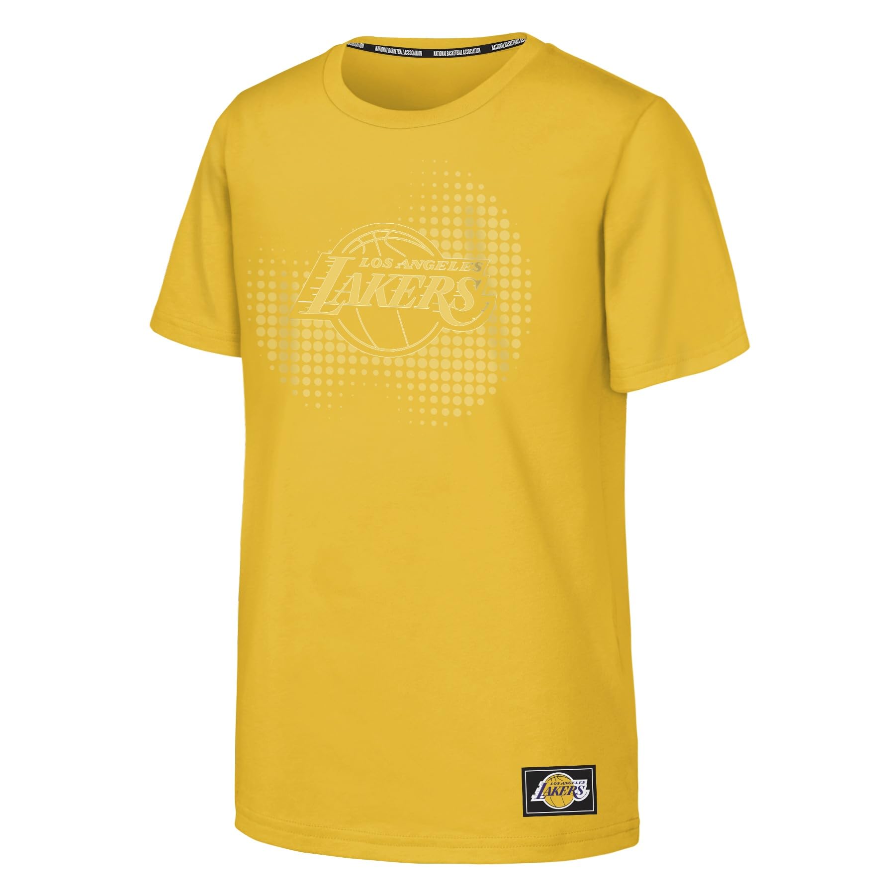 NBA Boys Youth Graphic Tee, Yellow, 12-13 Years EU