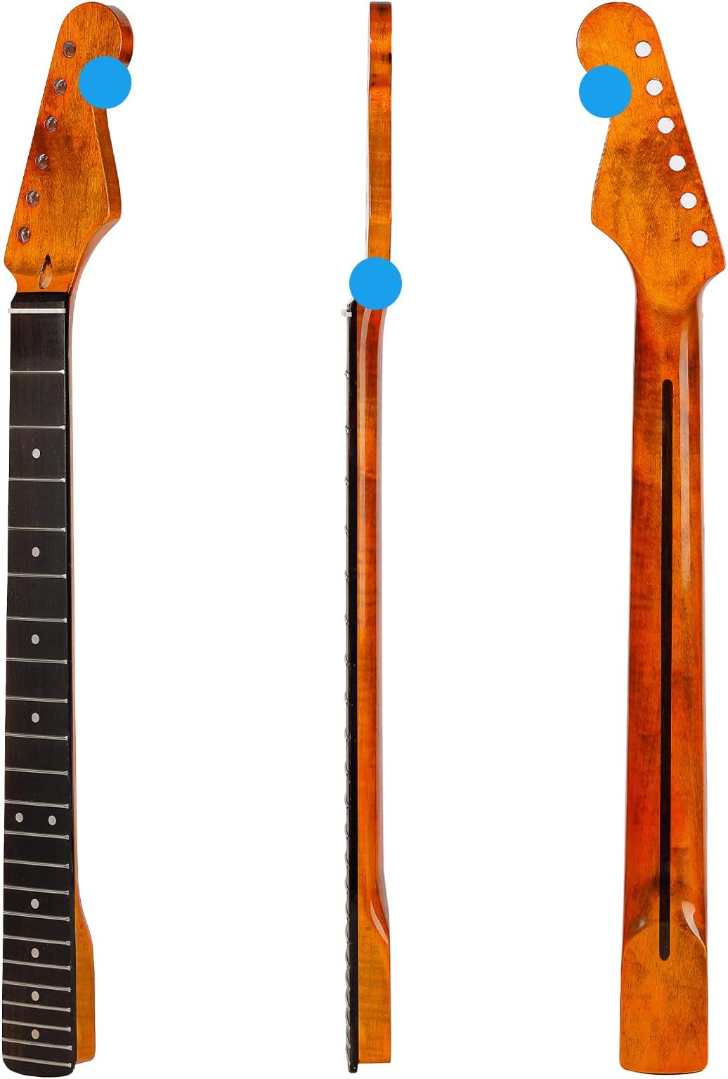 22 Fret ST Canadian Maple Electric Guitar Neck,Rosewood