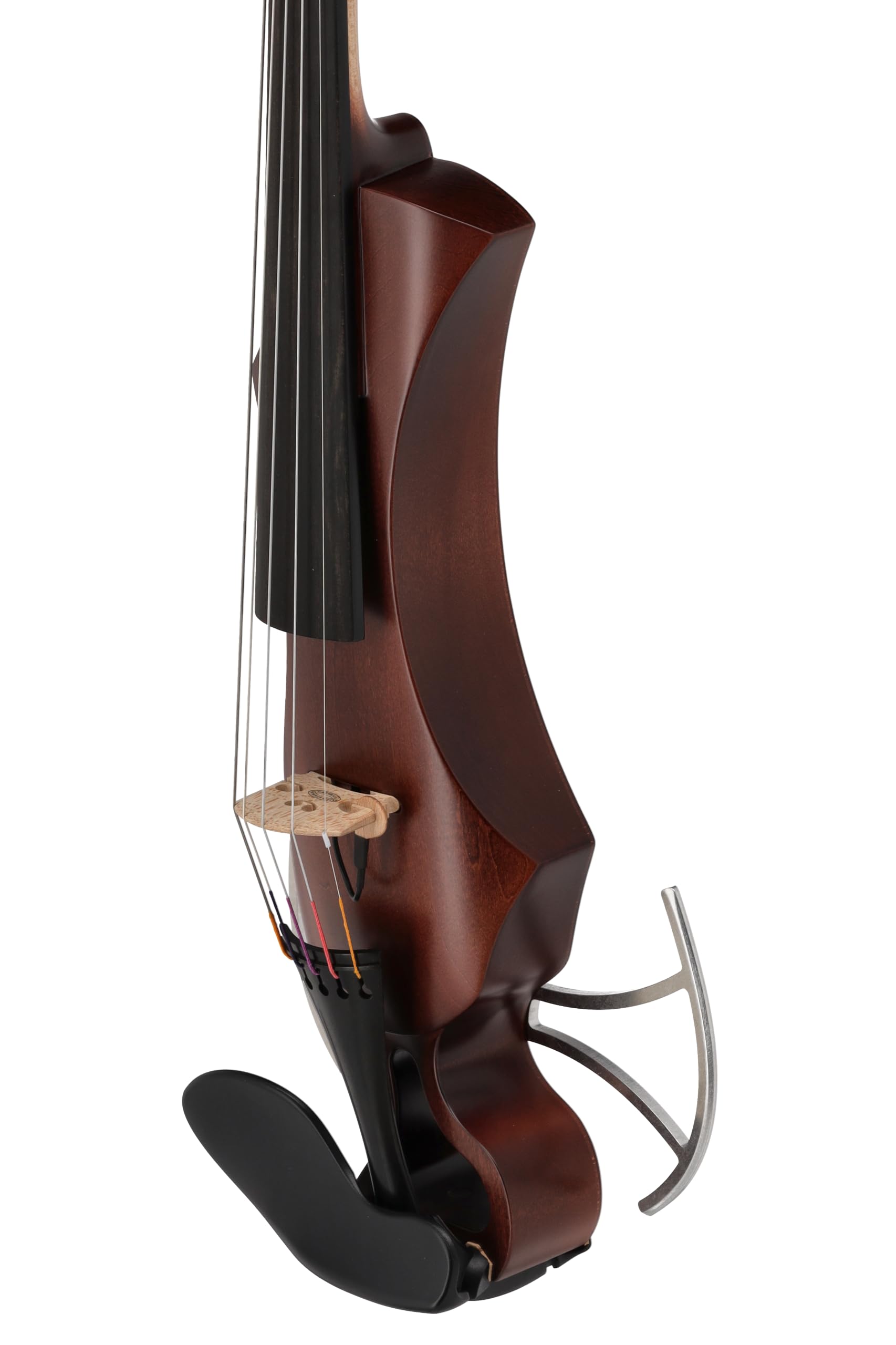 Violino elettrico GEWA, violino elettronico, Novita 3.0 rosso-marrone con adattatore per poggiaspalla, 5 corde