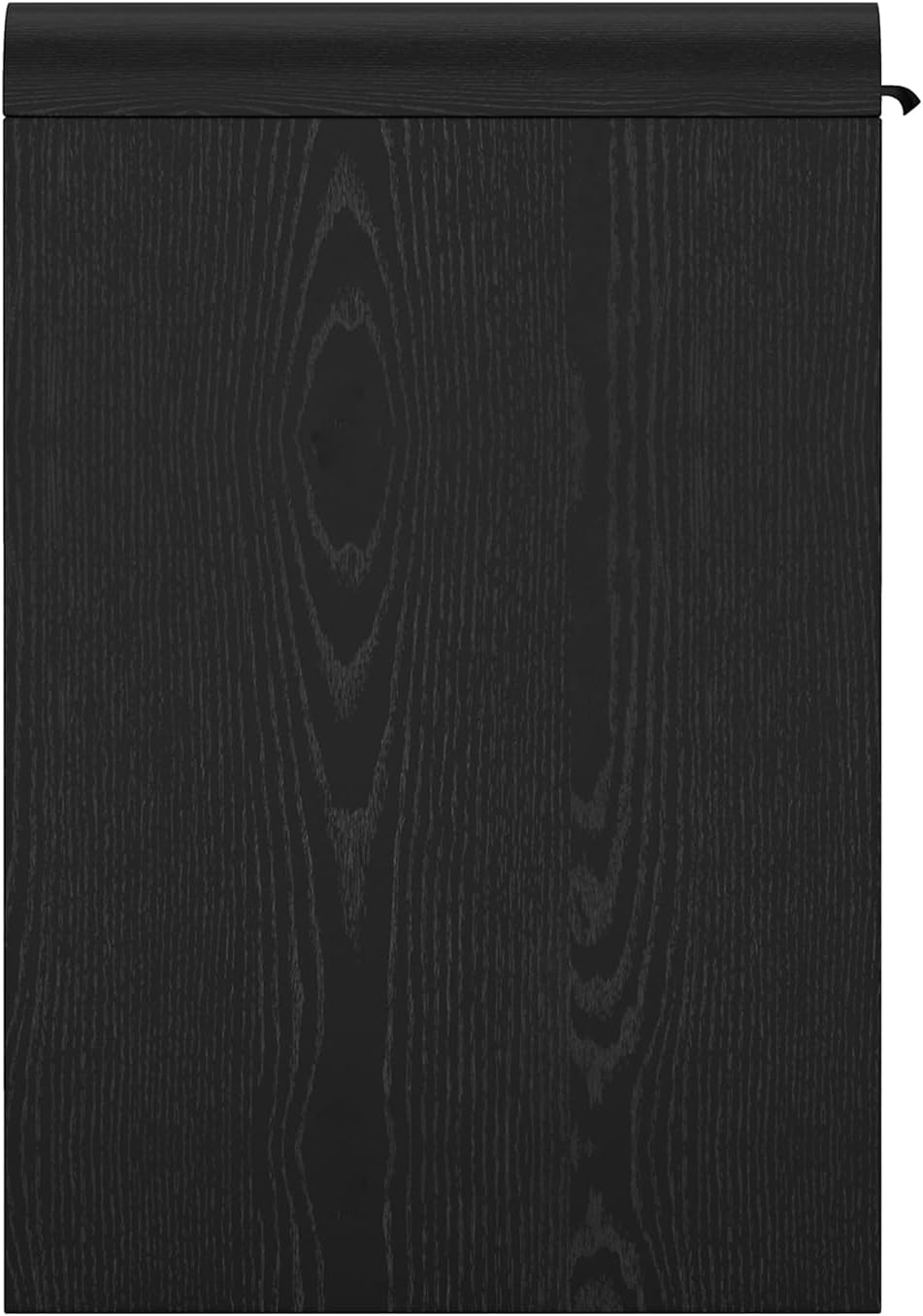 Manhattan Comfort Grace 54" Modern Office Desk with 2 Drawers, Wood Table with Metal Recessed Handles for Work from Home, Study, Craft, Stylish Executive Desk, Black