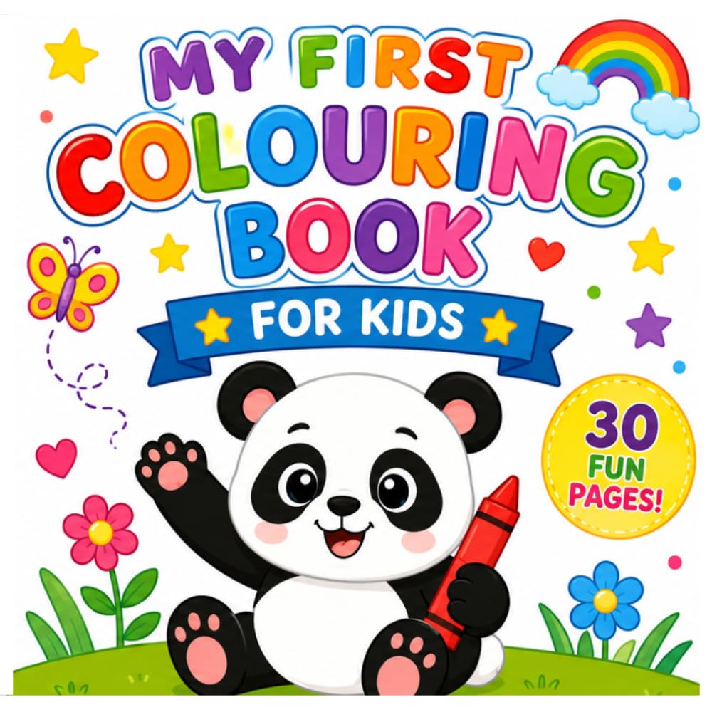toddlers words colouring book age 1-3: Fun, Cute & Easy Coloring Pages for Toddlers