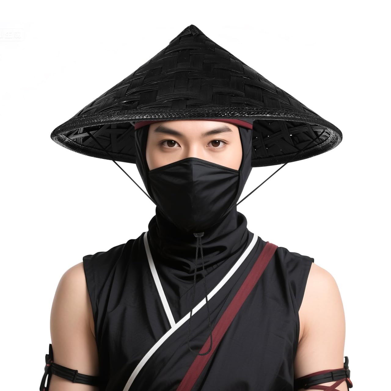 Amazon.com: Kisangel Cosplay Samurai Bamboo Straw Hat Lightweight