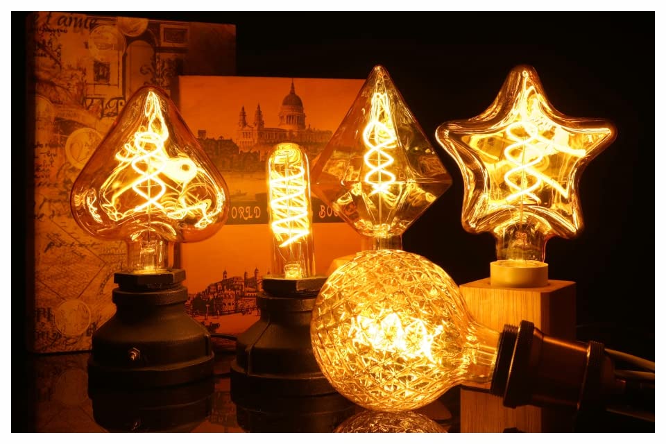 Buwakul 3-Pack 6W Prism/LED Infinity 3D Fireworks Effect G80