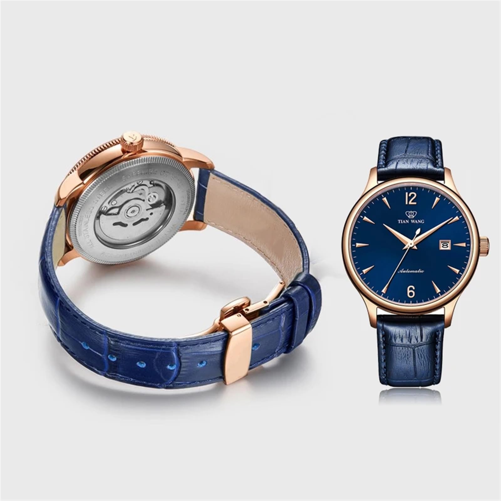 12 14 16 18 19 20 21 22 23mm Colore blu cinturino in vera pelle cinturino per uomo e donna cinturino per Citizen Rossini cinturino