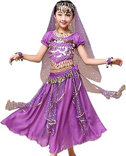 Girl Belly Dance Sequin Indian Dance Costume Halloween Wear Carnival Sets - Buy now