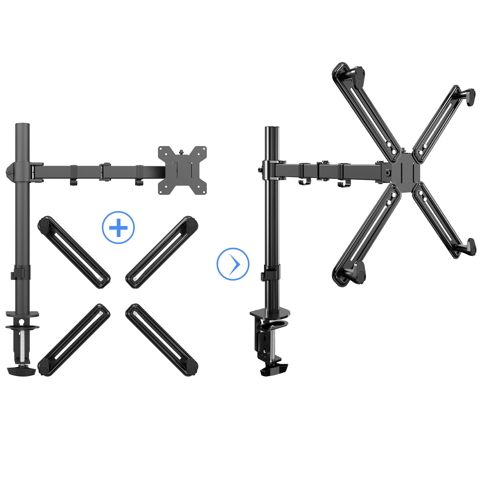 Kit de montaje de brazo adaptador de soporte de montaje VESA para pantalla de 13 a 27 pulgadas, 2.953 in o 3.937 in VESA 3