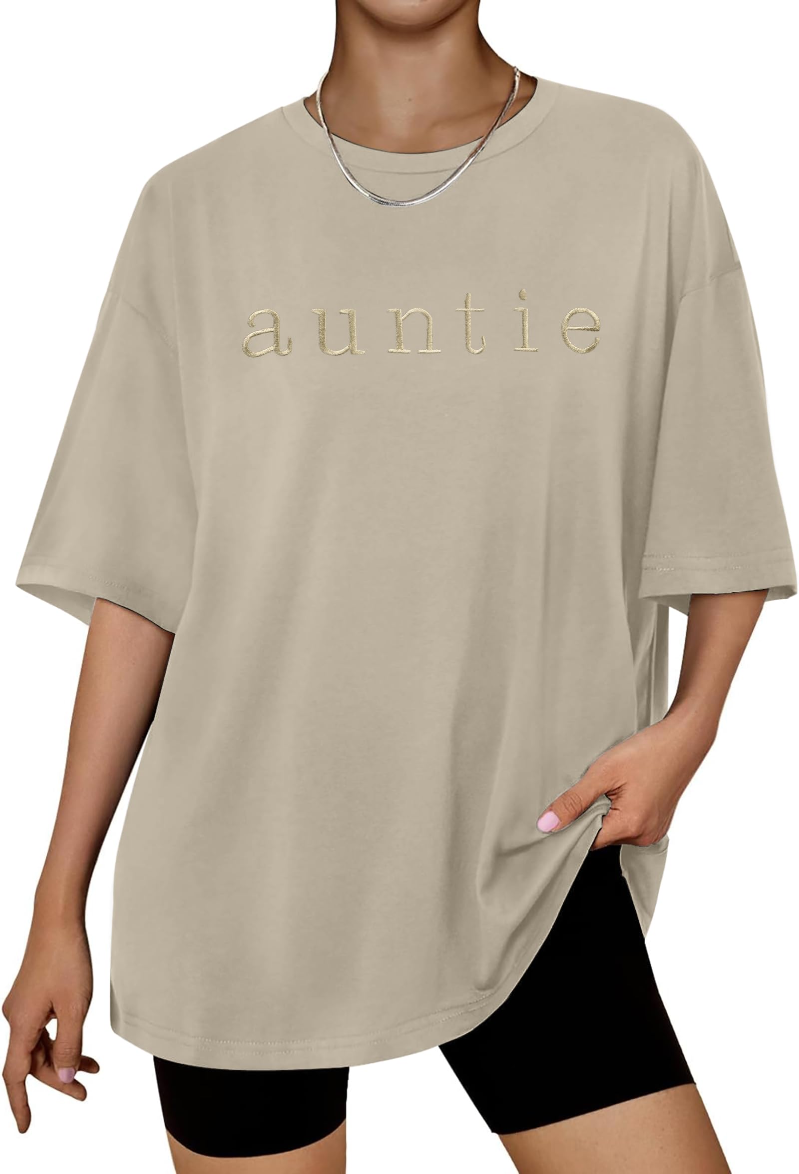 Auntie Oversize Cool Aunts Club Shirt