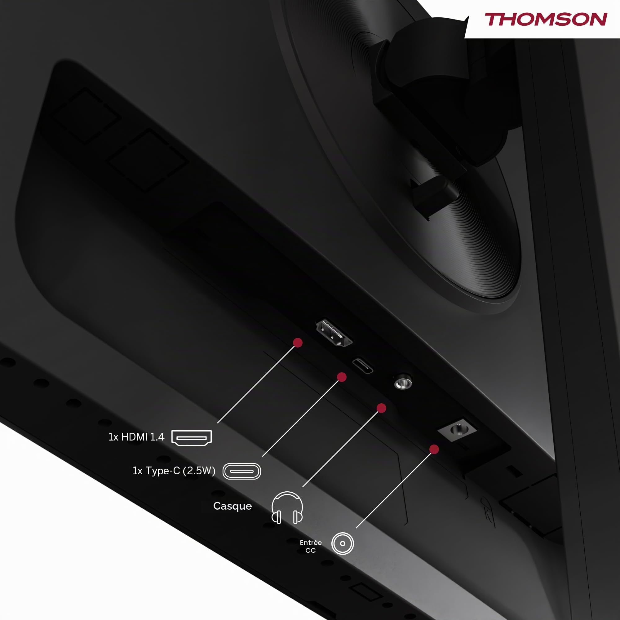 THOMSON 27 Pouces (69 cm) Moniteur Studio Business Full HD, Taux de rafraîchissement 120 Hz, HDMI, Montage VESA 75x75, Noir, M27FB5C15