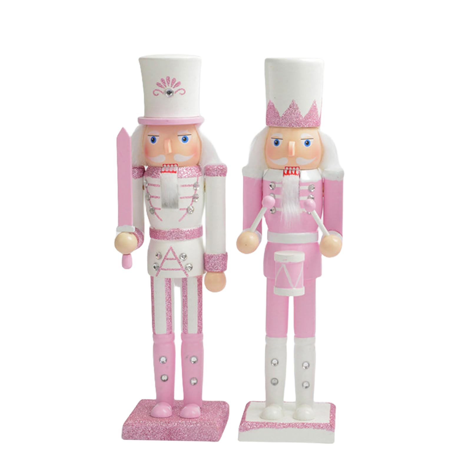 Sponsored Ad – 30cm Wooden Pink Nutcracker Soldier Christmas Decorations,2pcs Large Christmas Nutcracker Figures Ornaments,Nutcracker Gifts Nutcracker Soldiers Puppet Doll for Tradition Xmas Present Indoor Decor