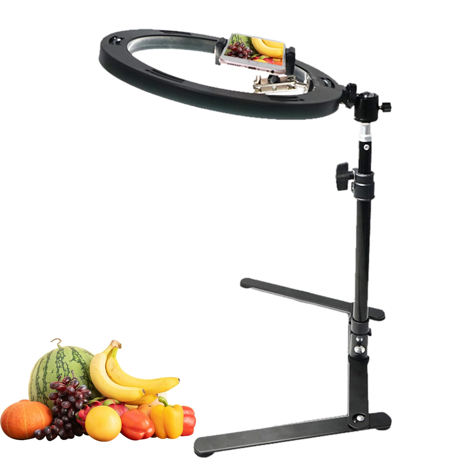 Live Stream Phone Mount, regulowany uchwyt na tripod, zintegrowany