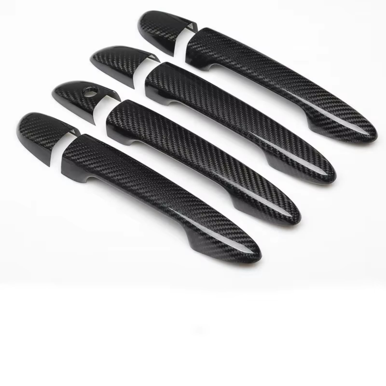 Iukmr Carbon No Button For Mazda Cx-3 2015-2020 Styling Accessories Carbon Fiber Chrome Car Door Handle Cover Decor Trim Car Outer Door Handle(Carbon No Button)
