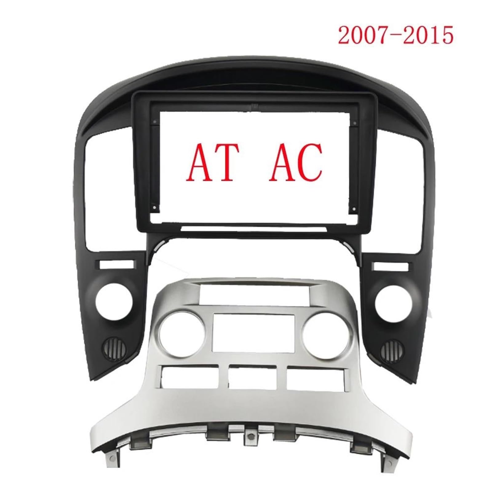 Cadre de façade d'autoradio Kit De Panneau Montage Tableau Bord Audio Radio Fascia Android Cadre Voiture 2din 9 Pouces 2007–2015 Pour HYUNDAI Pour STAREX H1 Cadre Façade | Auto AC