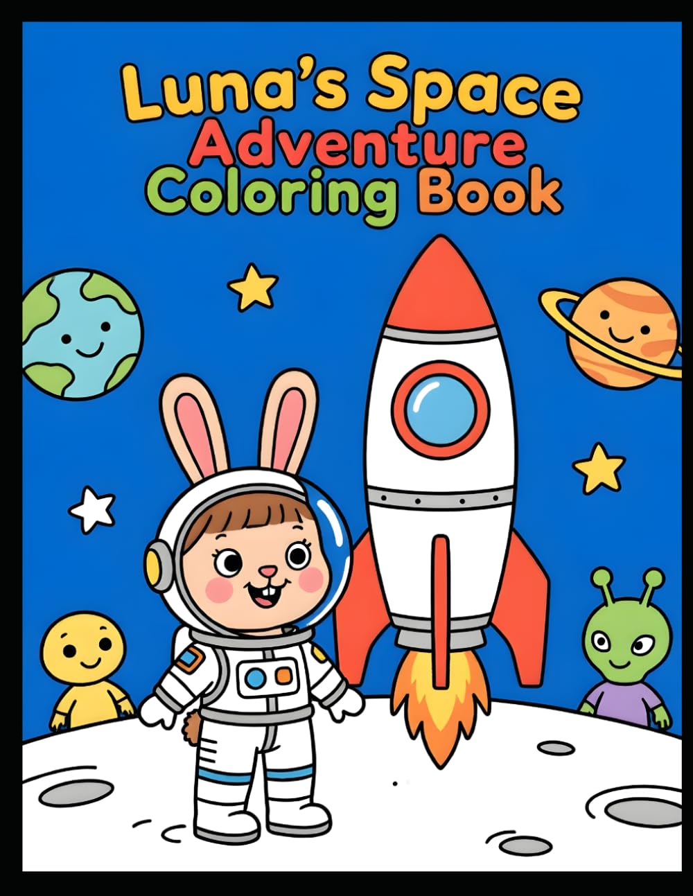 Luna’s Space Adventure Coloring Book