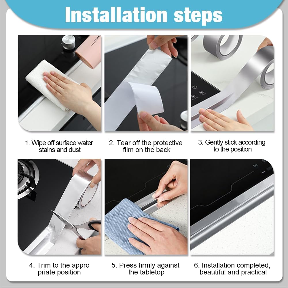 Cinta Adhesiva de Aluminio, 60mm x 50m Cinta Aluminio Adhesiva Impermeable y Resistente al Calor y altas temperaturas para Sellar Sistemas, conductos y Aire Acondicionado