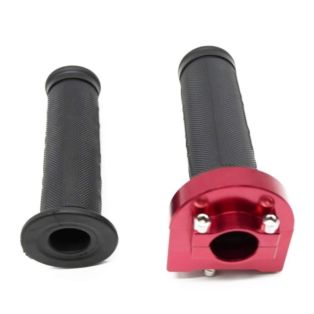 Poignée antidérapante Moto 7/8''Motorcycle Racing Poignée D'accélérateur d'action Rapide du Couple Papillon des Gaz pour Suzuki Hayabusa SFV650 Gladius SV1000 / S TL1000R (Couleur : Rouge)