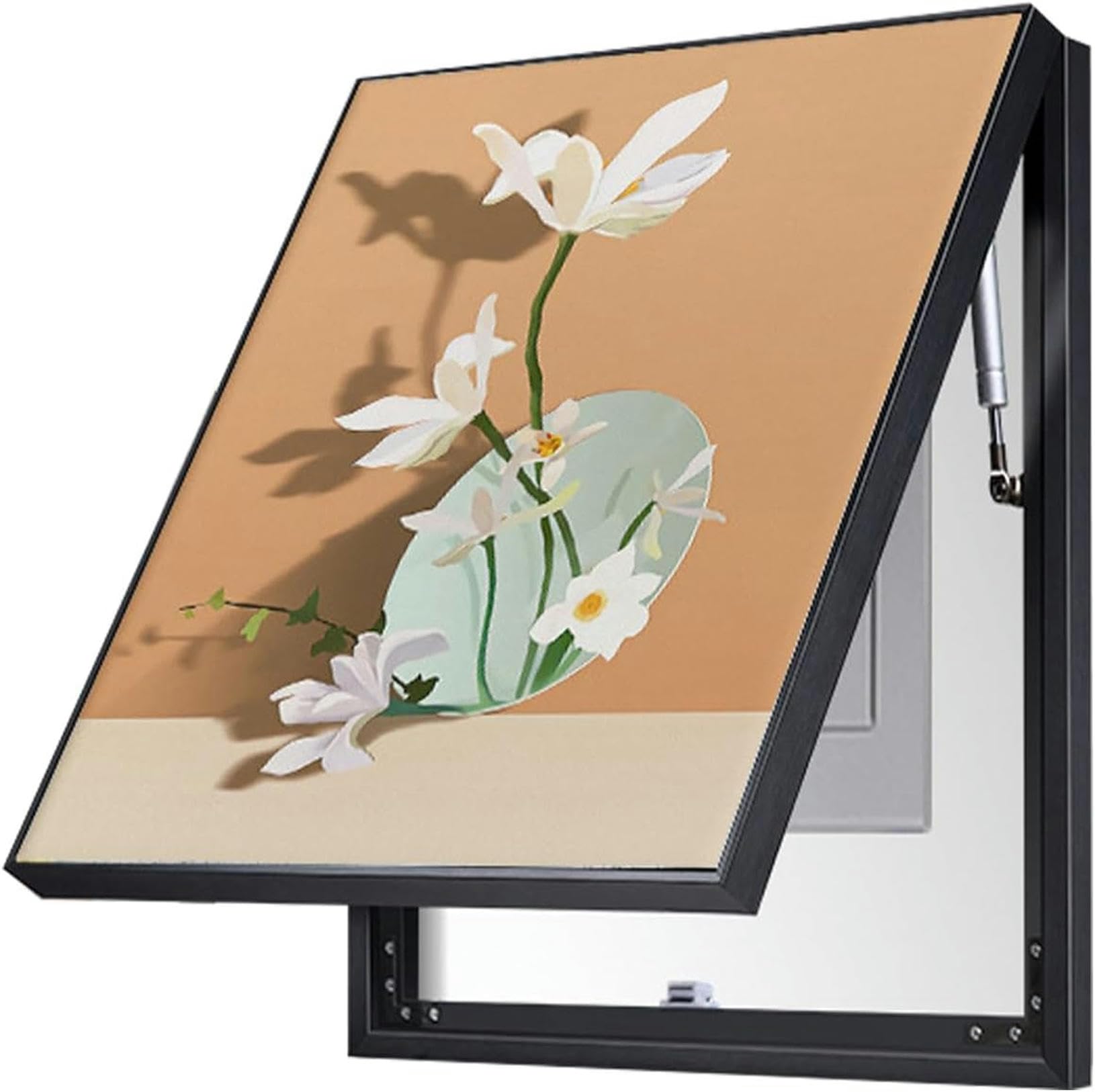 Peinture décorative de boîte électrique pour un salon moderne et épuré