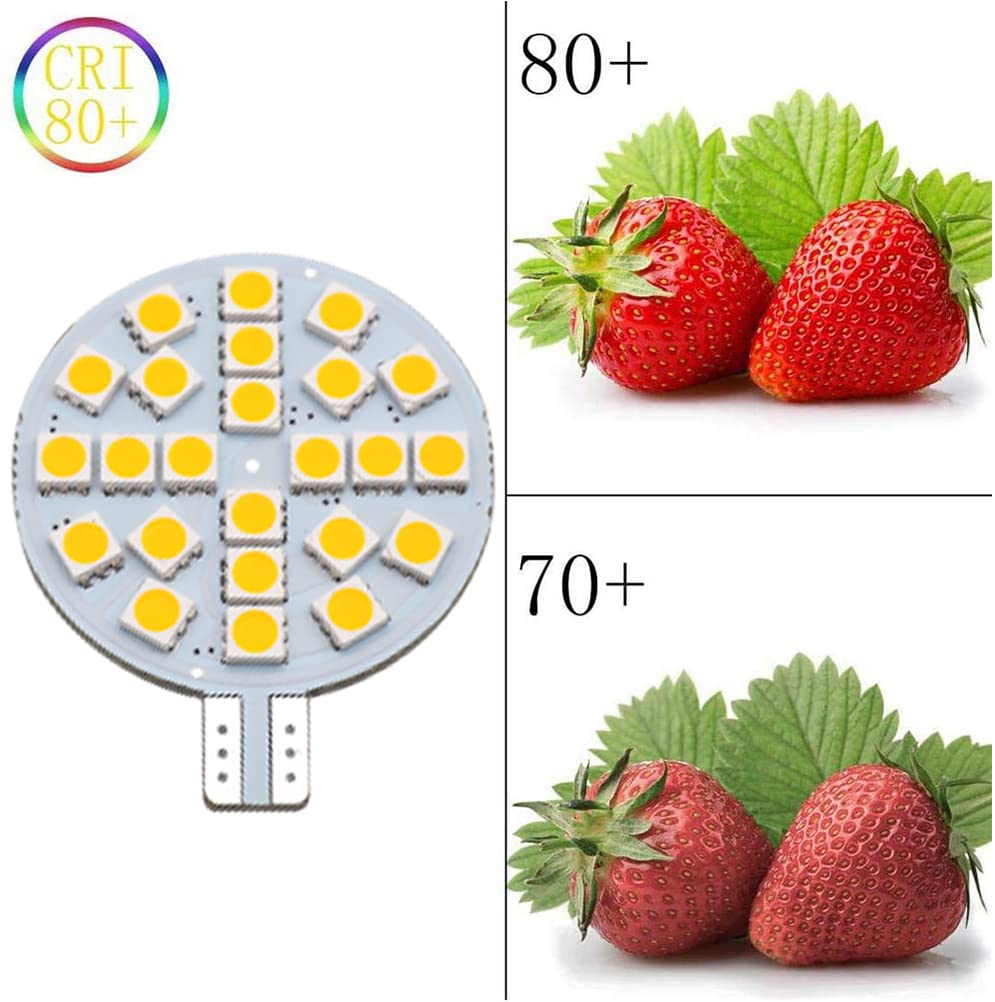 GRV T10 921 194 żarówka LED 24-5050 SMD lampa super jasna AC 12 V / DC 12 V - 24 V łódź Iandscaping sufit kopuła oświetlenie wewnętrzne ciepła biel (2. generacji) opakowanie 2 szt.